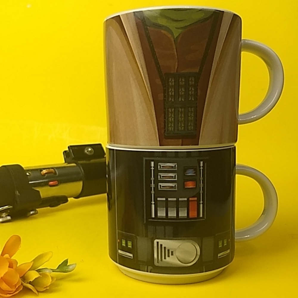 Star Wars Yoda and Vader coffee cup set